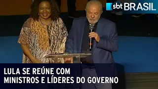 Lula se reúne com ministros e líderes do governo | SBT Brasil (24/03/23)