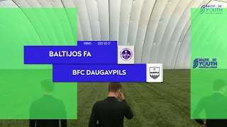 Baltic Youth Football League: Baltijos FA – BFC Daugavpils rungtynių apžvalga