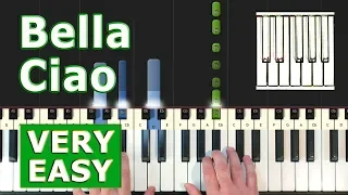Bella Ciao - VERY EASY Piano Tutorial - (Synthesia)