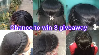 5 most beautiful hairstyles/simple and easy hair style for this festive season hairstyle girl 👧
