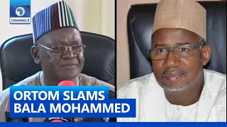 Ortom Slams Bala Mohammed, Calls Him “Terrorist Terrorising Nigeria”