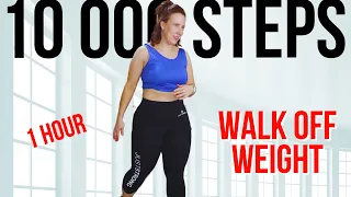 1 Hour Walking to Burn 600 Calories + 10,000 Steps | Easy Exercises For Weight Loss Walk at Home