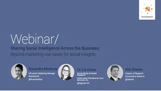 Sharing Social Intelligence Across the Business: Beyond marketing use cases for social insights
