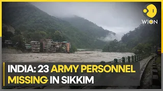 India: Cloudburst in Sikkim triggers flash floods, 23 soldiers missing | News Alert | WION