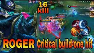 roger jungler:critical build one hit😈😈