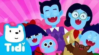 Dracula Family ♪ | Ddoo-doo-ddoo | Family Songs | Sing Along with Tidi Songs for Children★TidiKids