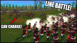 HUGE American Revolution Line Battle - Rise of Liberty Battle Simulator