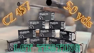 Eley Match Ammo Lot Testing- Part 1