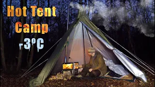 Solo Woodland Hot Tenting - Tent Oven Cooking