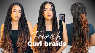 French Curl braids tutorial ‼️