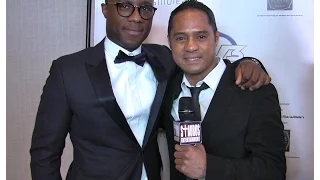 BARRY JENKINS w/ TYRONE TANN - Pre-Oscar Gala - AMERICAN BLACK FILM INSTITUTE