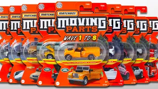 Showcase - 2022 Complete Matchbox Moving Parts Wave 1 To 8.