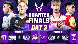 AWC 2021 | Quarter Finals | Day 3