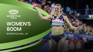 Keely Hodgkinson runs 1:57.20 to smash British record | World Indoor Tour Birmingham 2022