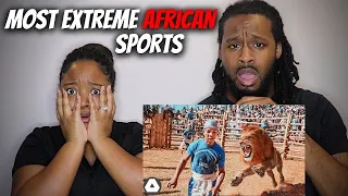 American Couple Reacts "6 Most Extreme African Sports You Never Knew Existed"