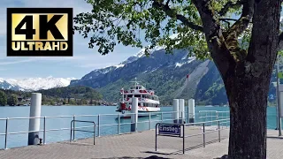 Amazing Lake Brienz Switzerland Boat Cruise from Brienz to Interlaken 4K UHD