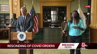 Gov. Charlie Baker rescinds COVID-19 restrictions