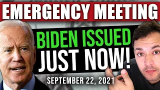 (JOE BIDEN JUST ISSUED EMERGENCY MEETINGS!) STIMULUS CHECK UPDATE & INFRASTRUCTURE BILL 09/22/2021