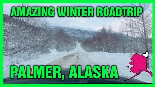 AMAZING WINTER ROADTRIP PALMER ALASKA #palmer #alaska #winter