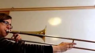 Super trouper - melodi - trombon - övningshjälp