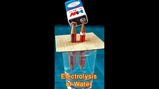 Electrolysis Of Water | How To Produce Hydrogen From Water | Water Electrolysis #shorts