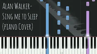 Alan Walker - Sing Me To Sleep | Piano Pop Song Tutorial