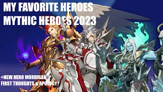 Mythic Heroes MY FAVORITE HEROES Creator Challenge + Morrigan Review and Apology