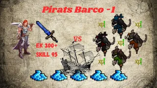 [Tibia] - Pirats Barco -1 | Level 300+ | EK Hunt Solo | Skill Sword 119 | 1.6KK/h RAW | 500k profit