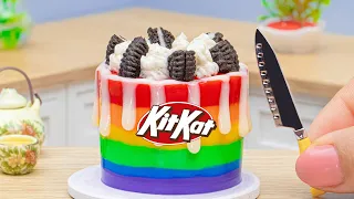 Sweet Rainbow Kitkat Cake Decorating ❤️ 1000+ Miniature Cake Recipe 🌈 Chocolate Cakes Recipes