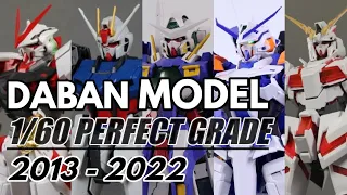 Every 1/60 Perfect Grade Gundam Kits Released by Daban Model So Far