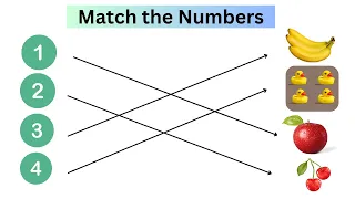 Count the pictures and match the numbers | Numbers Counting | 1 - 10 Numbers Counting