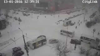 Снегопад в Петрозаводске