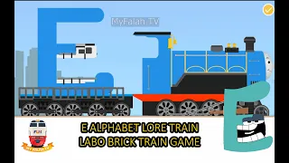 Labo Brick Train World Part 136 - Making Alphabet E Lore Carriages #traingame