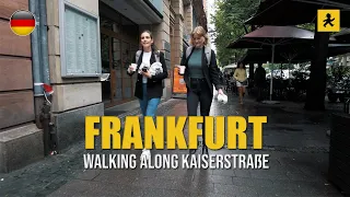 Frankfurt | Walking along Kaiserstraße at Bahnhofsviertel | July 2023 | 4K 60