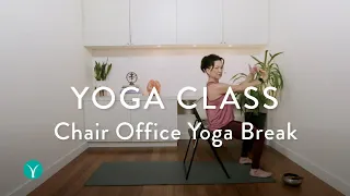 YOGA BREAK AT WORK | Chair Office Yoga Break (20 min)