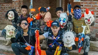LTT Films : Special Forces Silver Flash Nerf Guns Fight Crime Group Tiger Mask Bandits