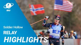 World Cup 23/24 Soldier Hollow: Men Relay Highlights