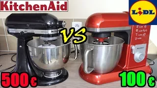 LIDL vs KITCHENAID robot de cuisine pâtissier SILVERCREST Artisan