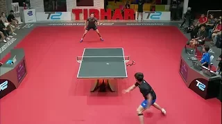 Timo Boll vs Wang Chuqin - T2 APAC League 2017 - Round 2