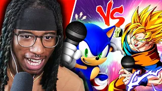 SONIC ROASTED GOKU!! (Sonic vs Goku Rap Battle!) @SSJ9K1 REACTION
