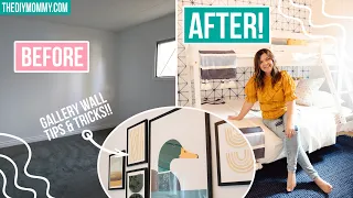 Bedroom Renovation Before & After | Clever gallery wall tips | Lake House Makeover | The DIY Mommy