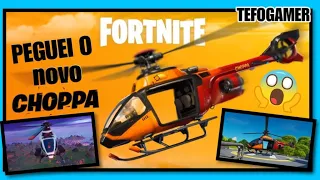 FORTNITE -PEGUEI O CHOPPA HELICÓPTERO - NOVO VEÍCULO !  😱🚁