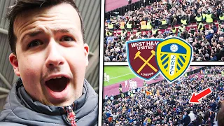 LEEDS CARNAGE, FANS FIGHT POLICE & IT ALL KICKS OFF at WEST HAM 2-3 LEEDS UNITED