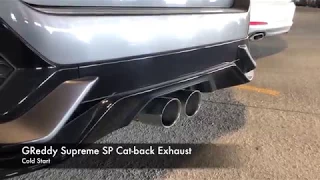 2017 Civic Sport Hatchback GReddy Supreme SP Cat-back Exhaust System