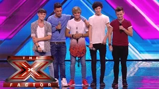 Overload sing their own song No, No, No  | Arena Auditions Wk 1 | The X Factor UK 2014