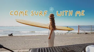 SURF VLOG!  a simple day in southern, CA | surfing, photography & friends