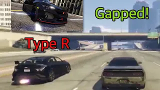 GTA 5 Racing (ONLINE PS4) Gaunlet Hellfire vs Dinka Sugoi (ROLL RACE)