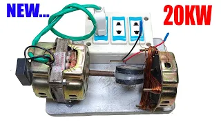 New...Free Electricity Generator 240V & 20000W Magnetic Generator