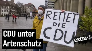 "Rettet die CDU": Reporter Jakob Leube nach der Wahl in Baden-Württemberg | extra 3 | NDR