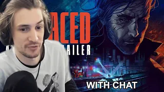 xQc react to REPLACED | Announce Trailer